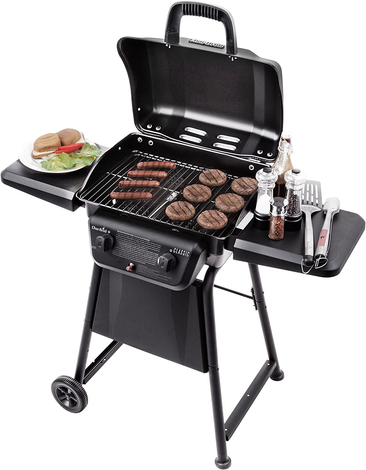 American Gourmet 463672717 Classic 280 2-Burner Liquid Propane Gas Grill. No Side. Black - Image 5
