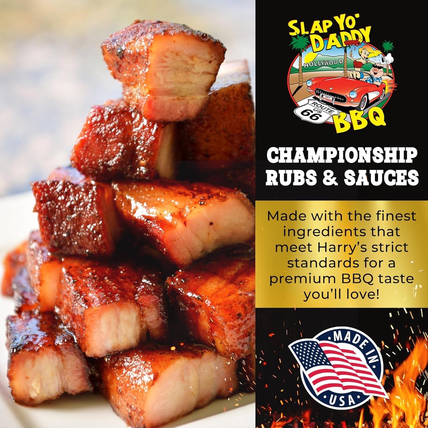 Slap Yo Daddy BBQ Rub Seasonings Love Meat Tender - Spices and Seasonings for Smoking Pork. Rib. Brisket - All Purpose Championship BBQ Seasoning from Harry Soo - No MSG. Gluten Free - Image 5