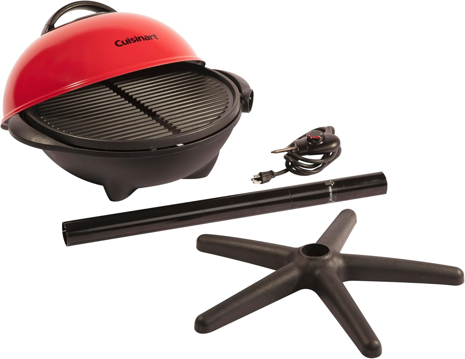 Cuisinart Indoor/Outdoor Electric Grill. 2-In-1 Portable BBQ with Non-Stick Cooking Surface. Electric Grill Outdoor with Adjustable Heat. Stand/Tabletop Options for Cookouts. Barbecues. Small Spaces - Image 7