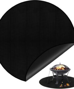 40 round Fire Pit Mat 3-Layer Outdoor under Grill Mat Patio Deck Protector BBQ Mat.Fire Proof Pads for Solo Stove Bonfire under Fire Pit.Charcoal Grills.Griddles and Smokers