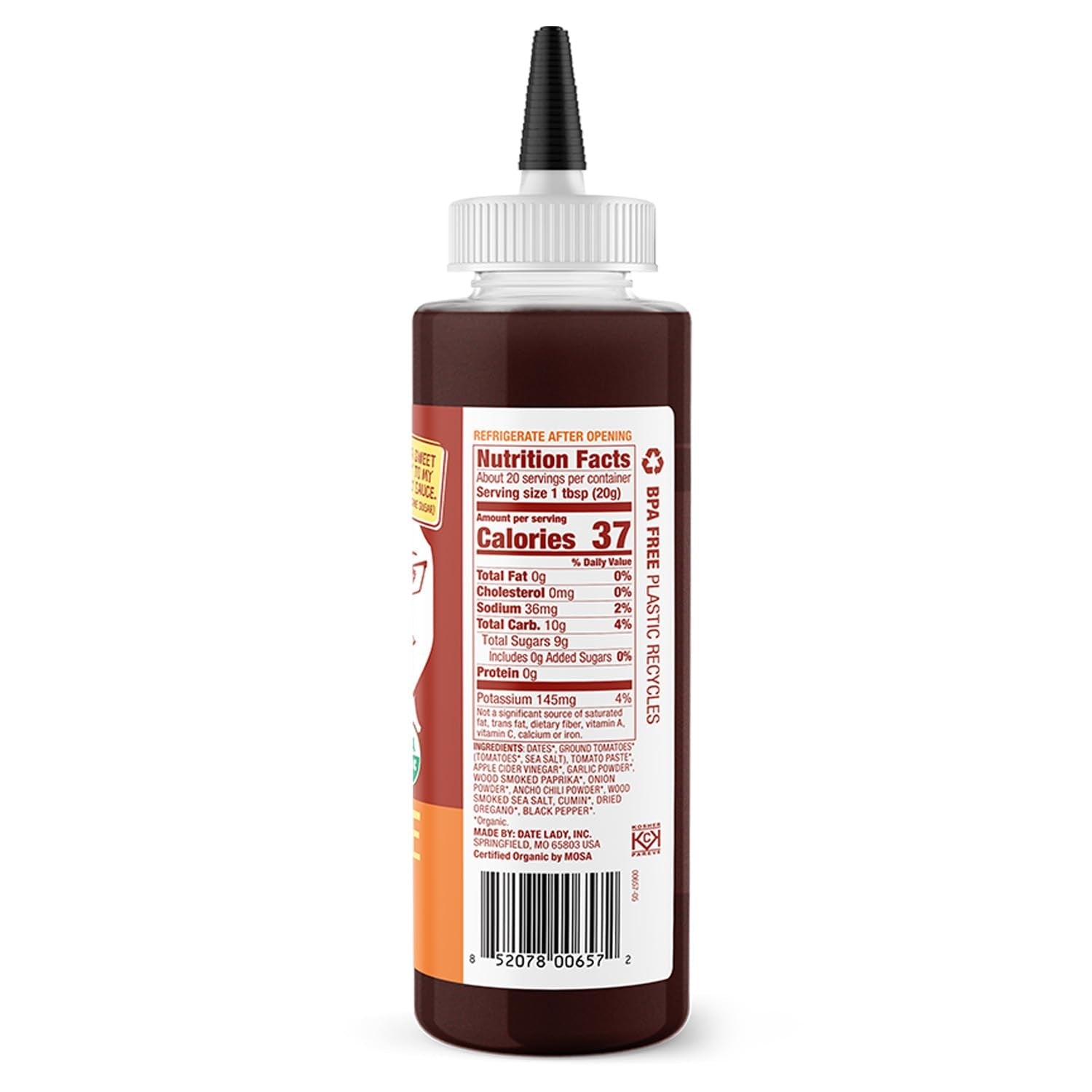 Organic BBQ Sauce | Gluten Free | Paleo Friendly | No Corn Syrup or Cane Sugar | No Added Flavors or MSG (2-Pack) Vegan Sauce - Image 2