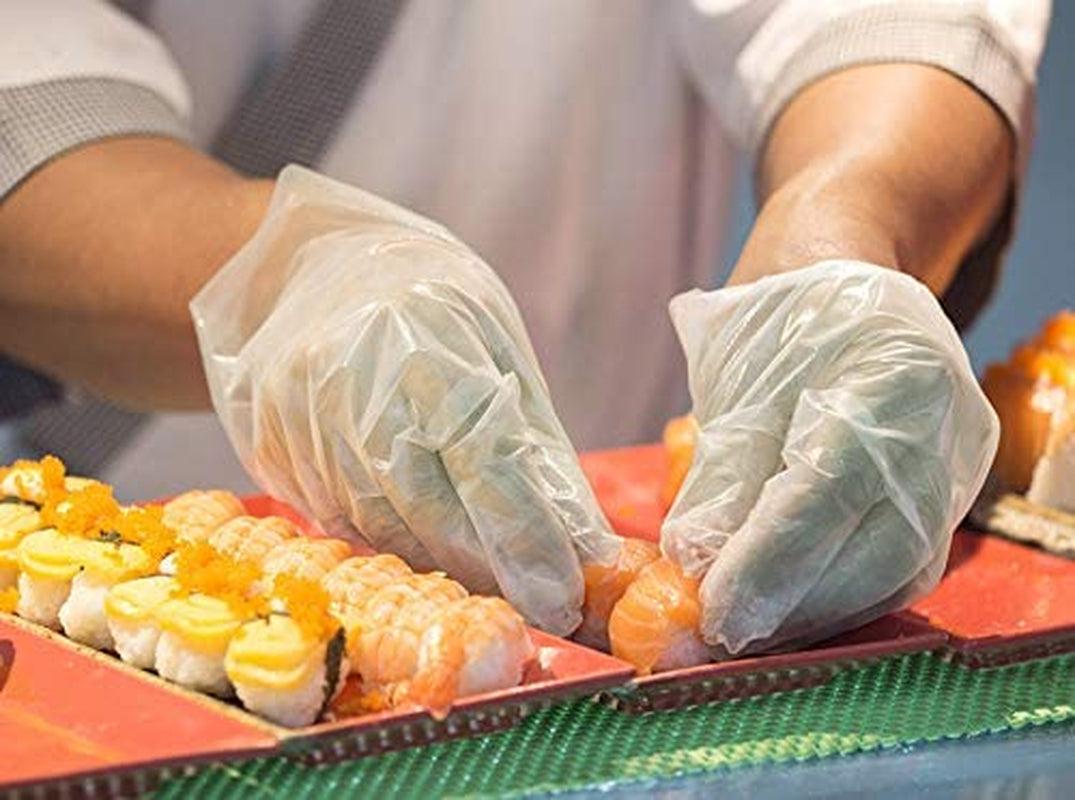 100% Compostable Food Prep Gloves. Restaurant-Quality.For Food Handling. Powder-Free. 100 Count. Medium. Earth Friendly Highest ASTM D6400. US BPI and Europe OK Compost Certified. San Francisco - Image 2