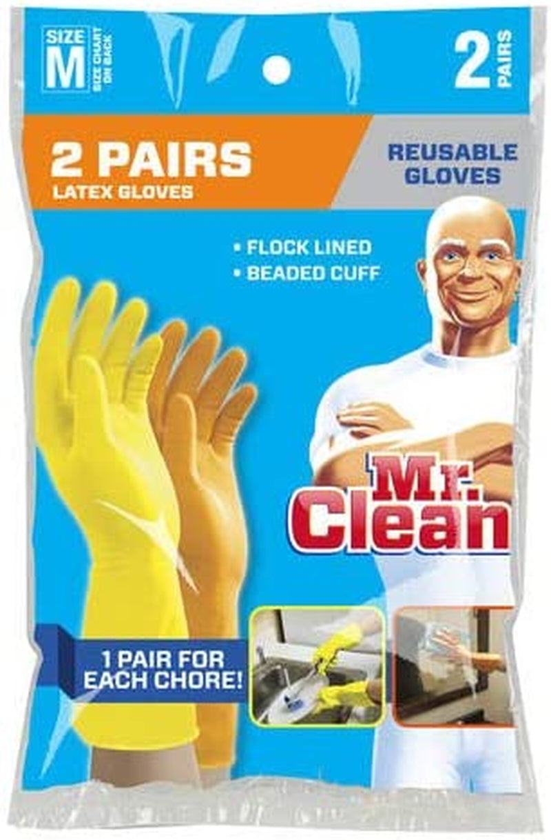 Medium Reusable Latex Gloves. 2 Color. 2 Piar. 2 Count - Image 2