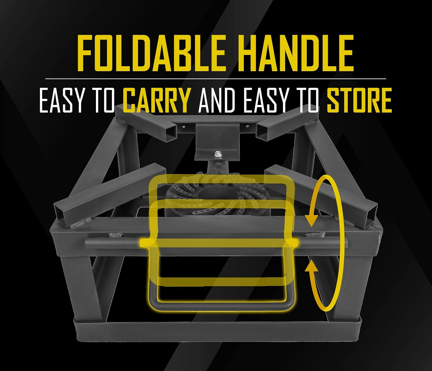 CONCORD 12 the BLOCK BURNER Single Propane Outdoor Burner. 100.000 BTU Great for Home Brewing. Camping. Tailgating. and More! - Image 3