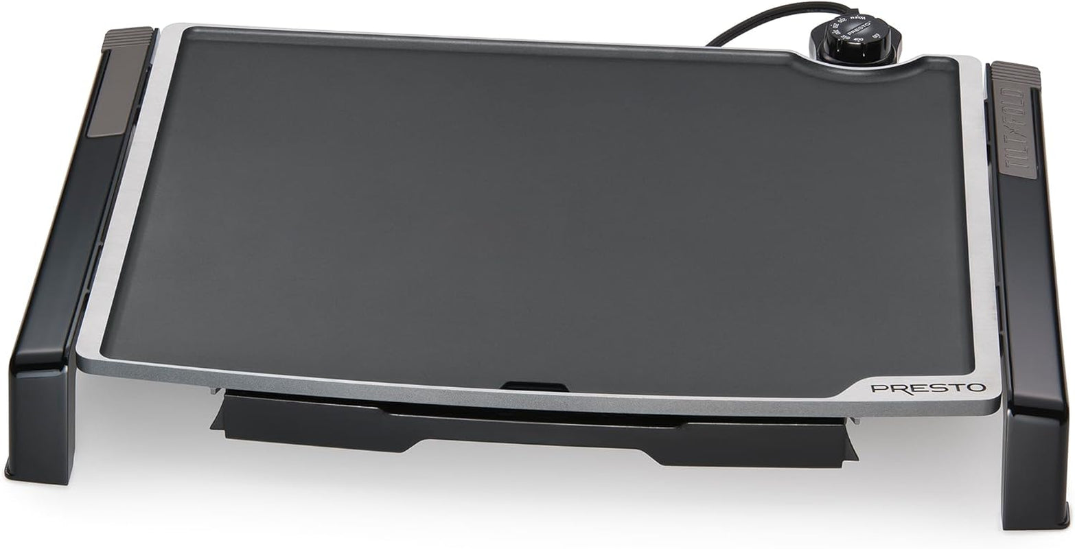 Presto 07073 XL Tilt-N-Fold Electric Griddle. Black - Image 2