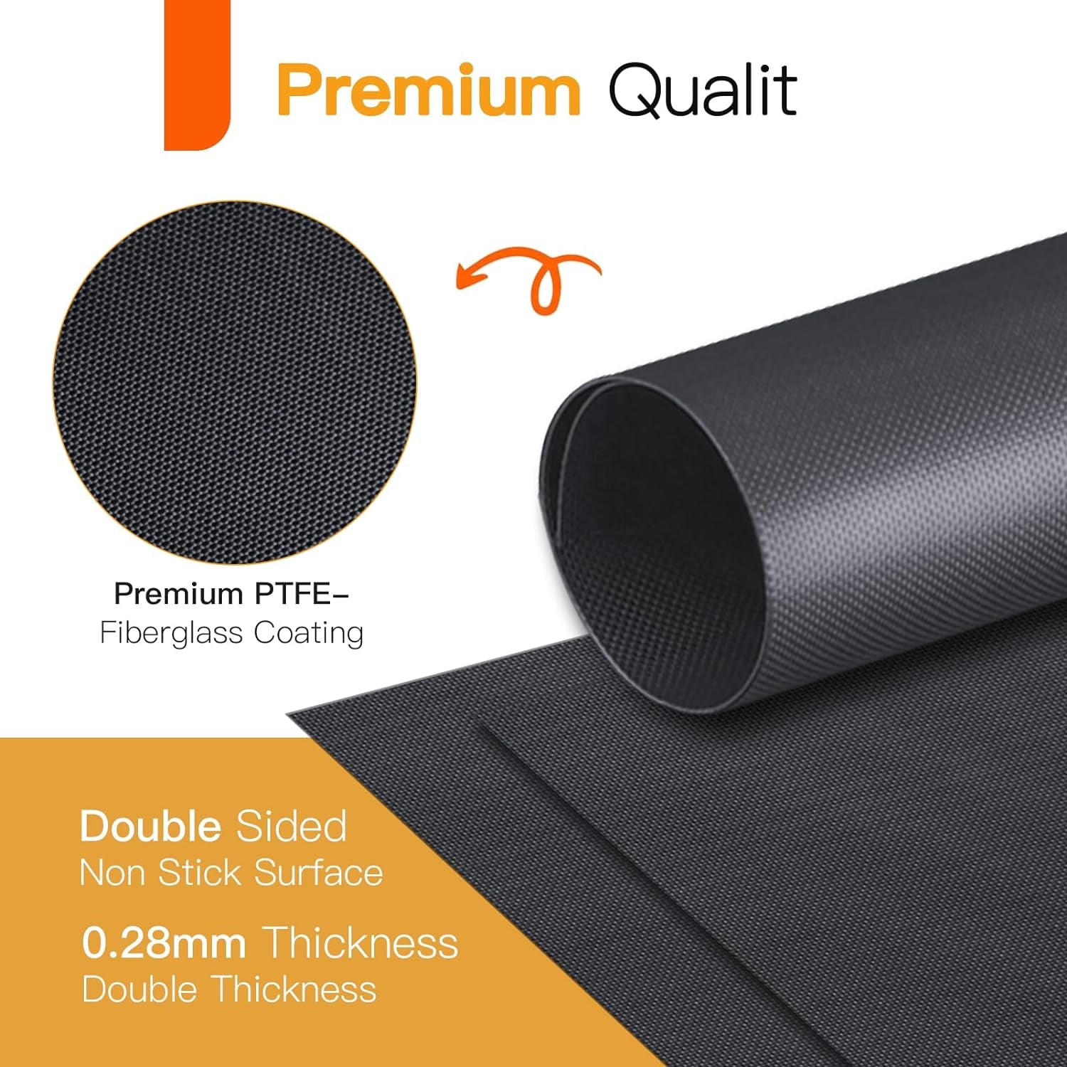 SKYBD Grill Mats for Outdoor Grill. 100% Nonstick Teflon BBQ Grill Mat Baking Mats. Reusable and Easy to Clean. (Set of 6). Works on Gas. Charcoal. Electric Grill 15.8 X 13-Inch. Black - Image 5