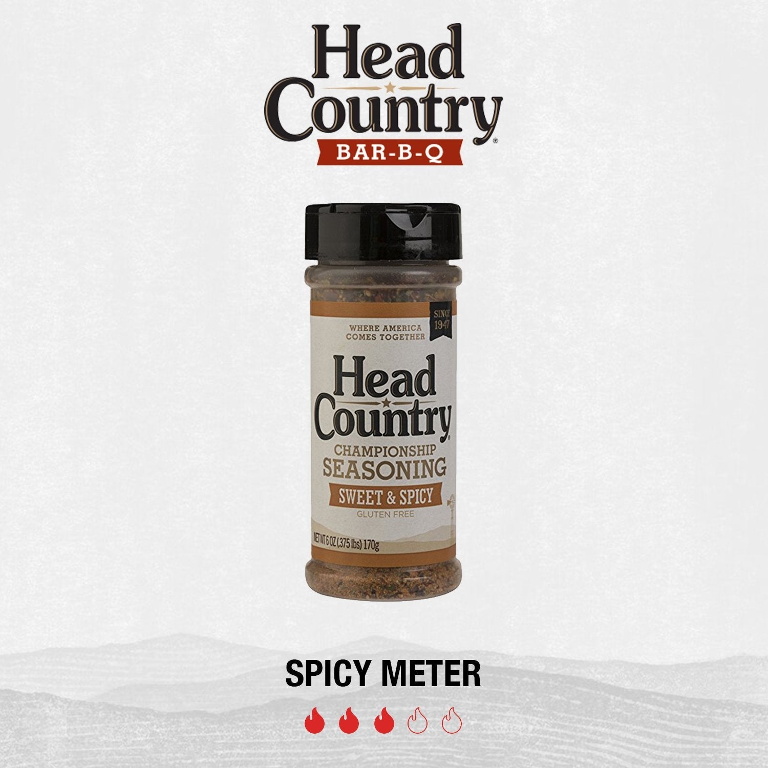 Head Country Bar-B-Q Championship Seasoning. Sweet & Spicy | Gluten Free. MSG Free Barbecue Seasoning with No Allergens | Sweet. Smoky Dry Rub Great on BBQ Chicken. Pork & Ribs | 5.12 Ounce. Pack of 1 - Image 2
