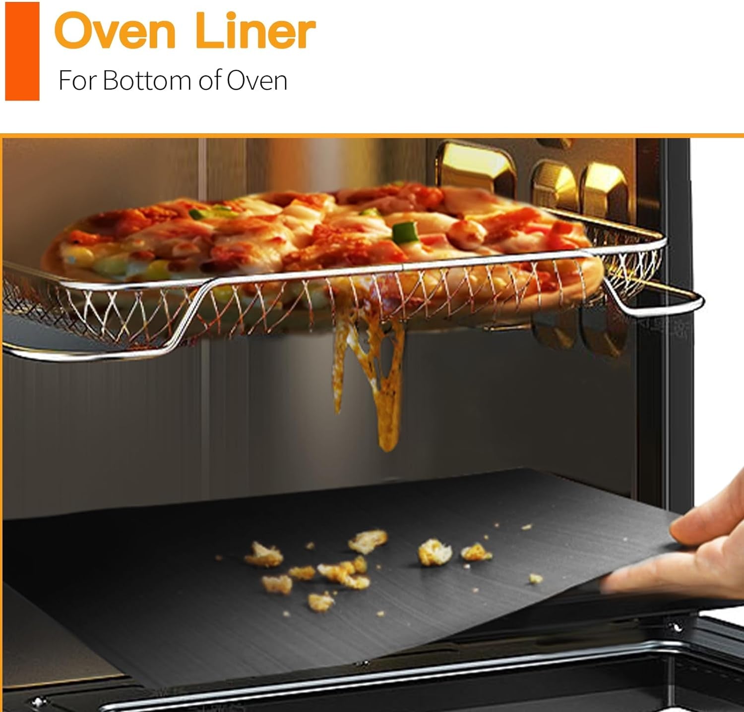 SKYBD Grill Mats for Outdoor Grill. 100% Nonstick Teflon BBQ Grill Mat Baking Mats. Reusable and Easy to Clean. (Set of 6). Works on Gas. Charcoal. Electric Grill 15.8 X 13-Inch. Black - Image 7