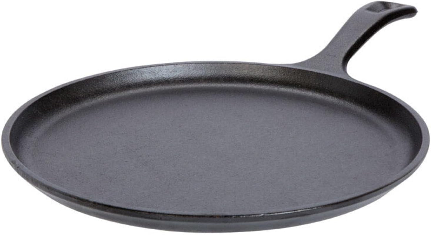 Lodge L9OG3 Cast Iron round Griddle. Pre-Seasoned. 10.5-Inch - Made in USA. Compatible with Stovetop. Oven. Grill & Campfire - Image 9