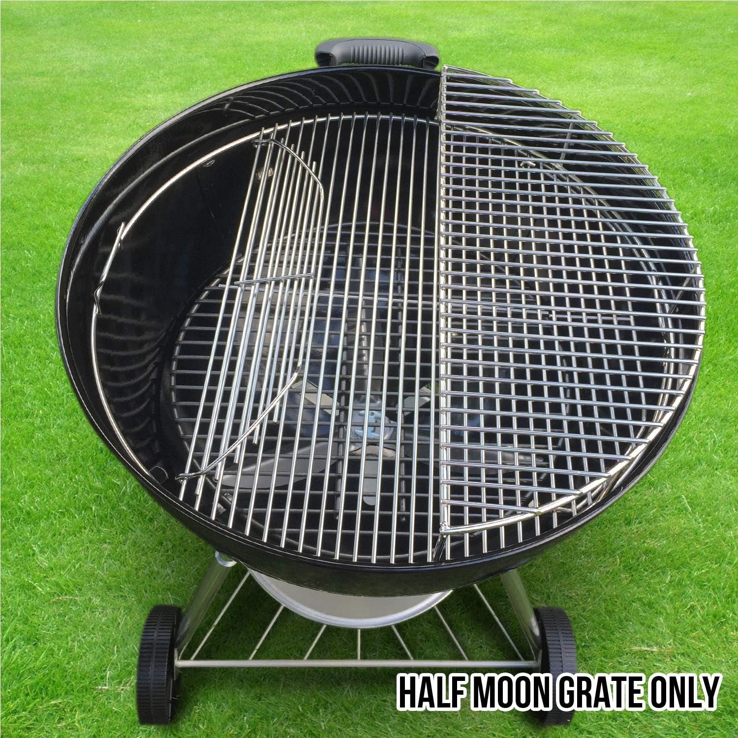 The Original 'Upper Deck' Stainless Steel Grilling Warming Smoking Rack Charcoal Grill Grate- for Use with 22 Inch Kettle Grills- Charcoal Grilling Accessories and Grill Tools Grill Rack - Image 5