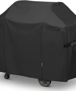 Unicook 58 Inch Grill Cover for Weber Genesis II. Genesis II LX 300 Series and Genesis 300 Series Gas Grills. Heavy Duty Waterproof Barbecue Cover. Fade Resistant BBQ Cover. Compared to Weber 7130