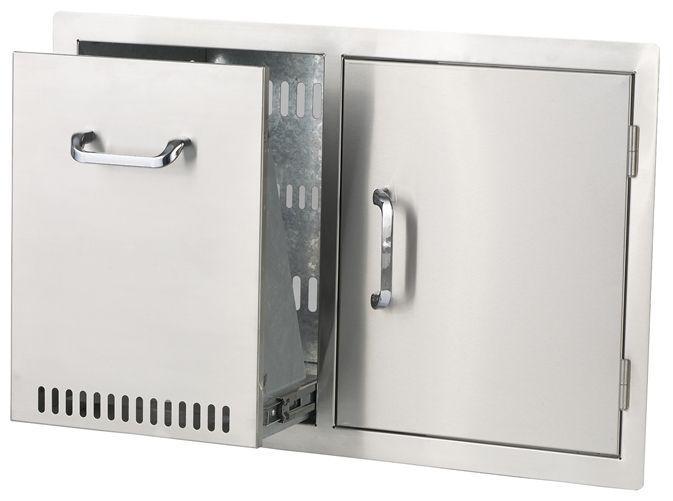 Bull Grills: 30 Door/Propane Pullout Drawer Combo