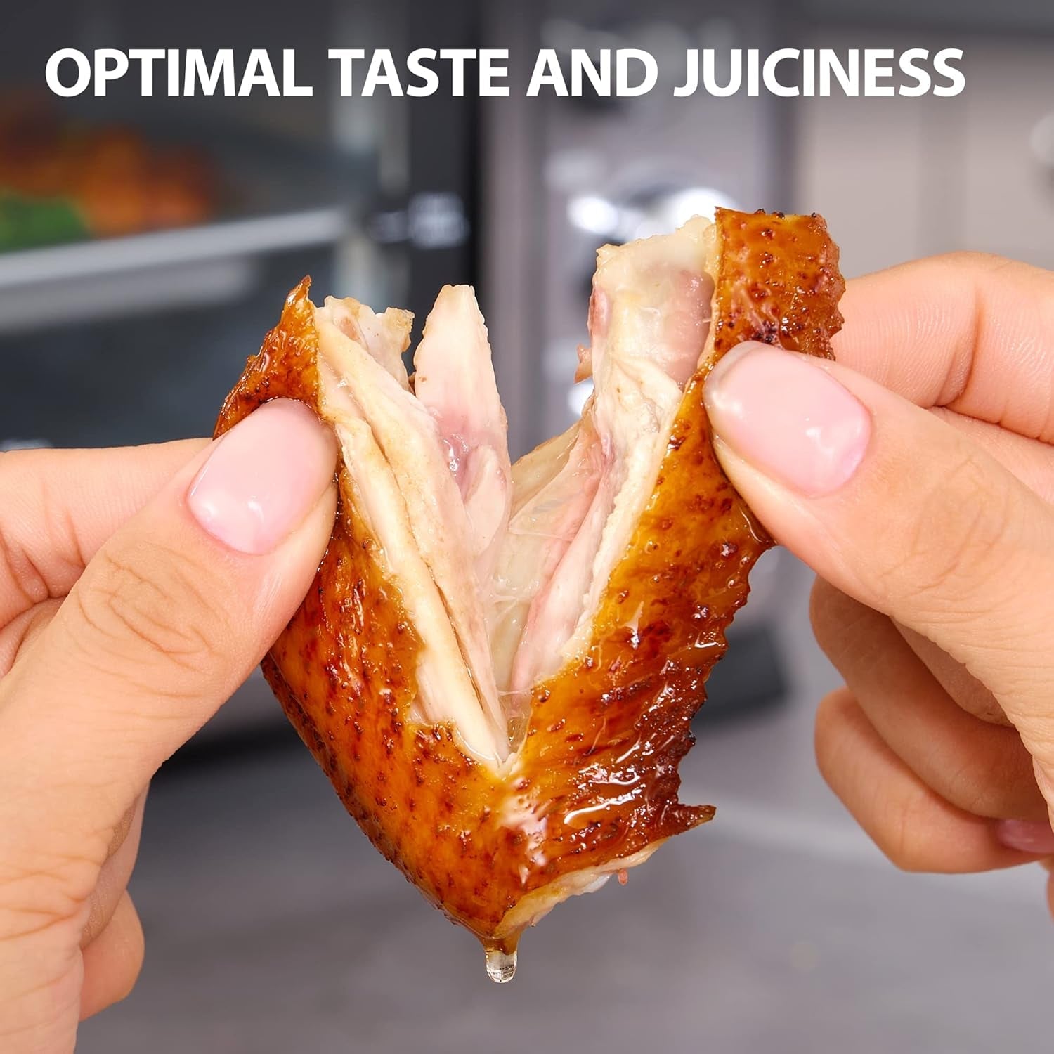 TOSHIBA AC25CEW-BS Large 6-Slice Convection Toaster Oven Countertop. 10-In-One with Toast. Pizza and Rotisserie. 1500W. Black Stainless Steel. Includes 6 Accessories - Image 4