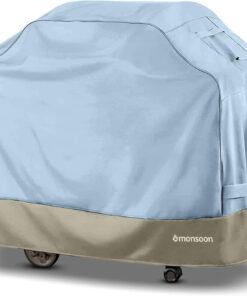 [Monsoon] BBQ Grill Cover Waterproof Barbecue Grill Covers (64) Hunter Green