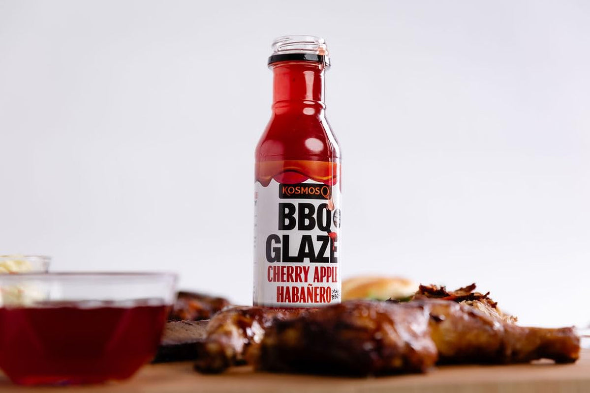 Kosmos Q Cherry Apple Habanero BBQ Glaze - 15.5 Oz Bottle for Sticky & Flavorful Barbecue - Thick BBQ Glaze for Competition Ready Mouth-Watering Meat (Cherry Apple Habanero) - Image 5