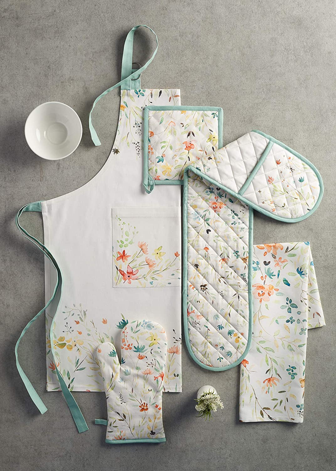 100% Cotton Kitchen Apron with an Adjustable Neck with Long Ties for Women Men Chef - Image 6