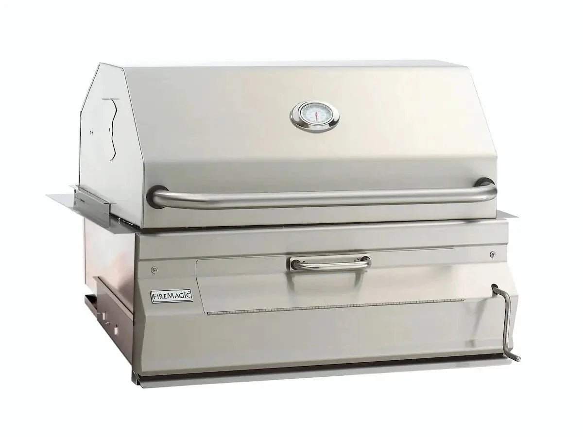 Fire Magic Built-In Stainless Steel 30 Charcoal BBQ Grill