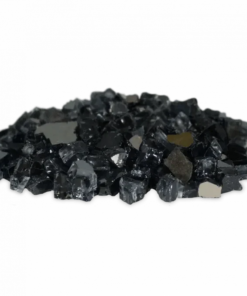 Firegear Ebony (Black) Reflective Fireglass 1/2 to 1 in Size. sold in 10 lb. Jug