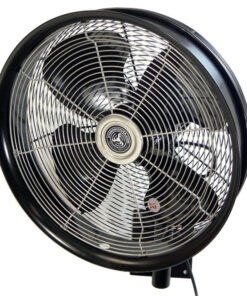 Hydromist: 24 Oscillating Black Fan