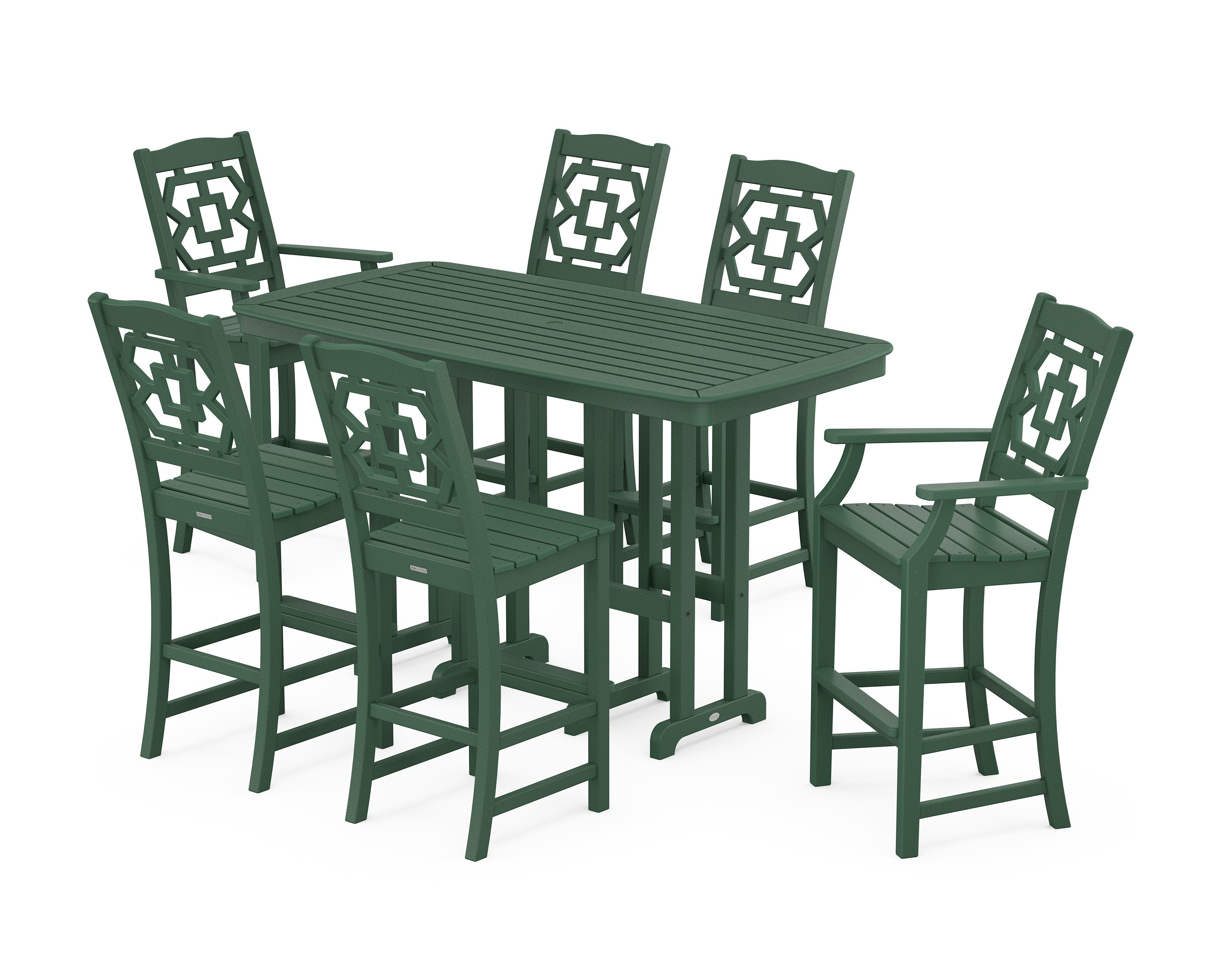 Polywood: Chinoiserie 7-Piece Bar Set - Image 9