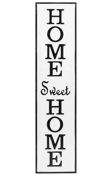 Ganz Black and White Home Sweet Home Enamel Wall Sign