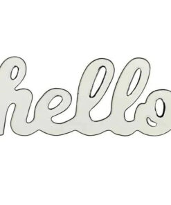 Ganz Hello Enamel Wall Decor
