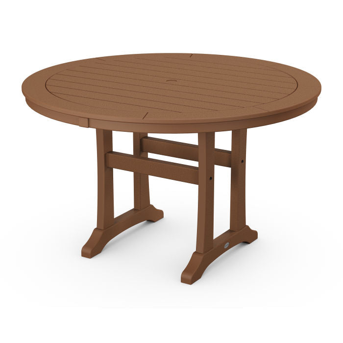 Polywood: Nautical Trestle 48 Round Dining Table - Image 3
