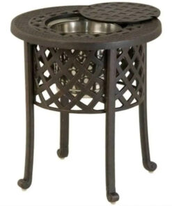Hanamint Berkshire 20 Round Ice Bucket Side Table (Desert Bronze Finish)