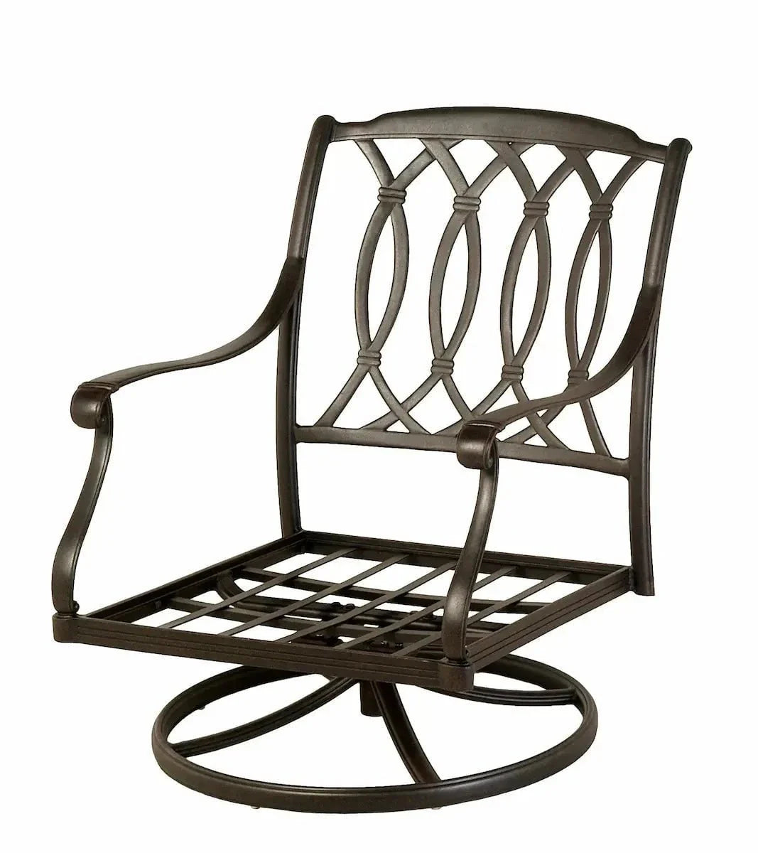 Hanamint Mayfair Estate Club Swivel Rocker in Desert Bronze Finish