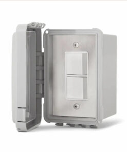 Infratech Single Duplex Switch Surface Mount with Weatherproof Box and Cover