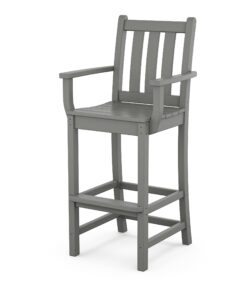 Polywood: Traditional Garden Bar Arm Chair