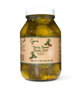 Jan's Spicy Sweet Garlic Dill Pickles. 32oz