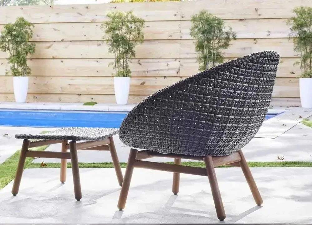 Jensen Outdoor Nest Chair with Premier Lagoon Seat Pad - Image 4