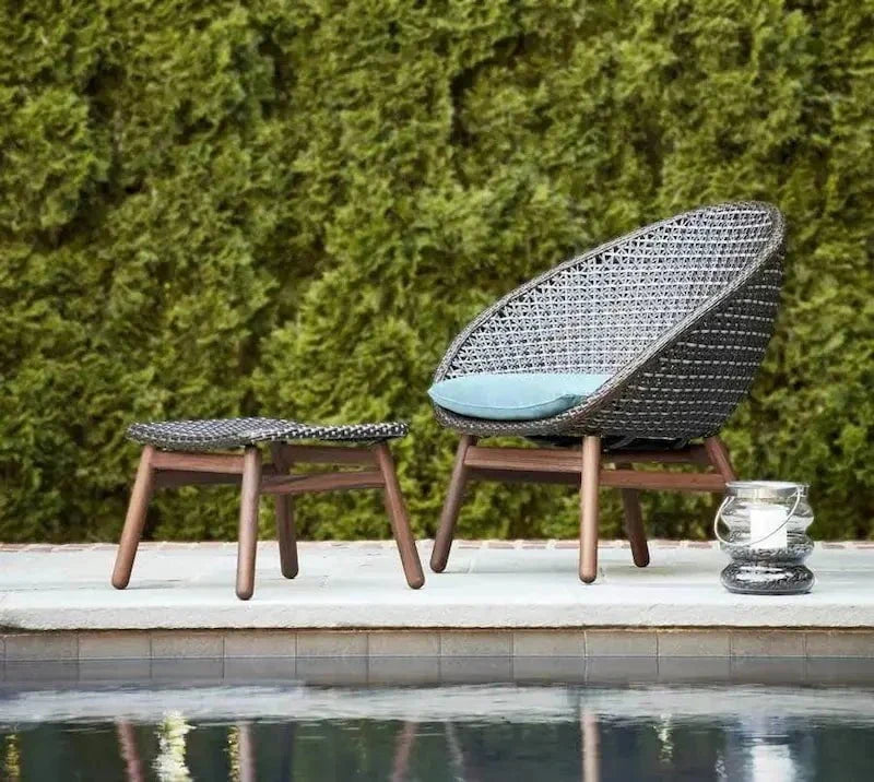 Jensen Outdoor Nest Chair with Premier Lagoon Seat Pad - Image 3
