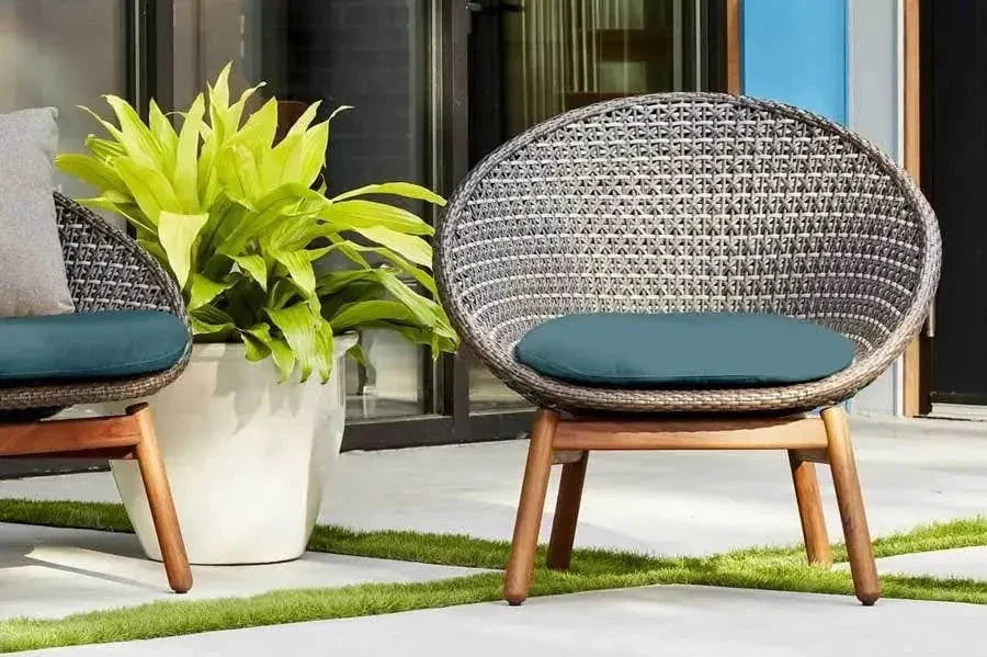 Jensen Outdoor Nest Chair with Premier Lagoon Seat Pad - Image 2
