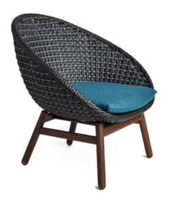 Jensen Outdoor Nest Chair with Premier Lagoon Seat Pad