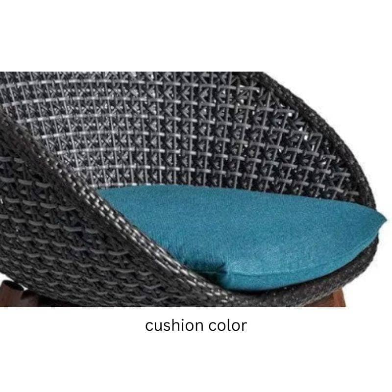 Jensen Outdoor Nest Swivel Chair with Premier Lagoon Seat Pad - Image 2