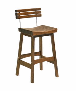 Jensen Outdoor Sunset Bar Stool with Back