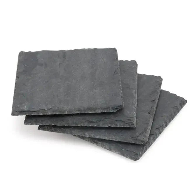 JK Adams Charcoal Slate Coasters. Set of 4
