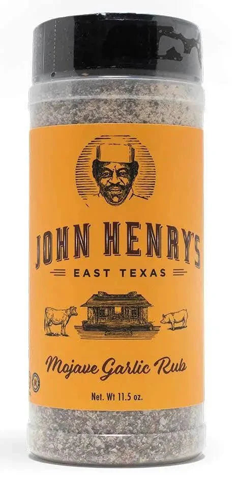 John Henry's Mojave Garlic Pepper BBQ Rub. 11.5 oz