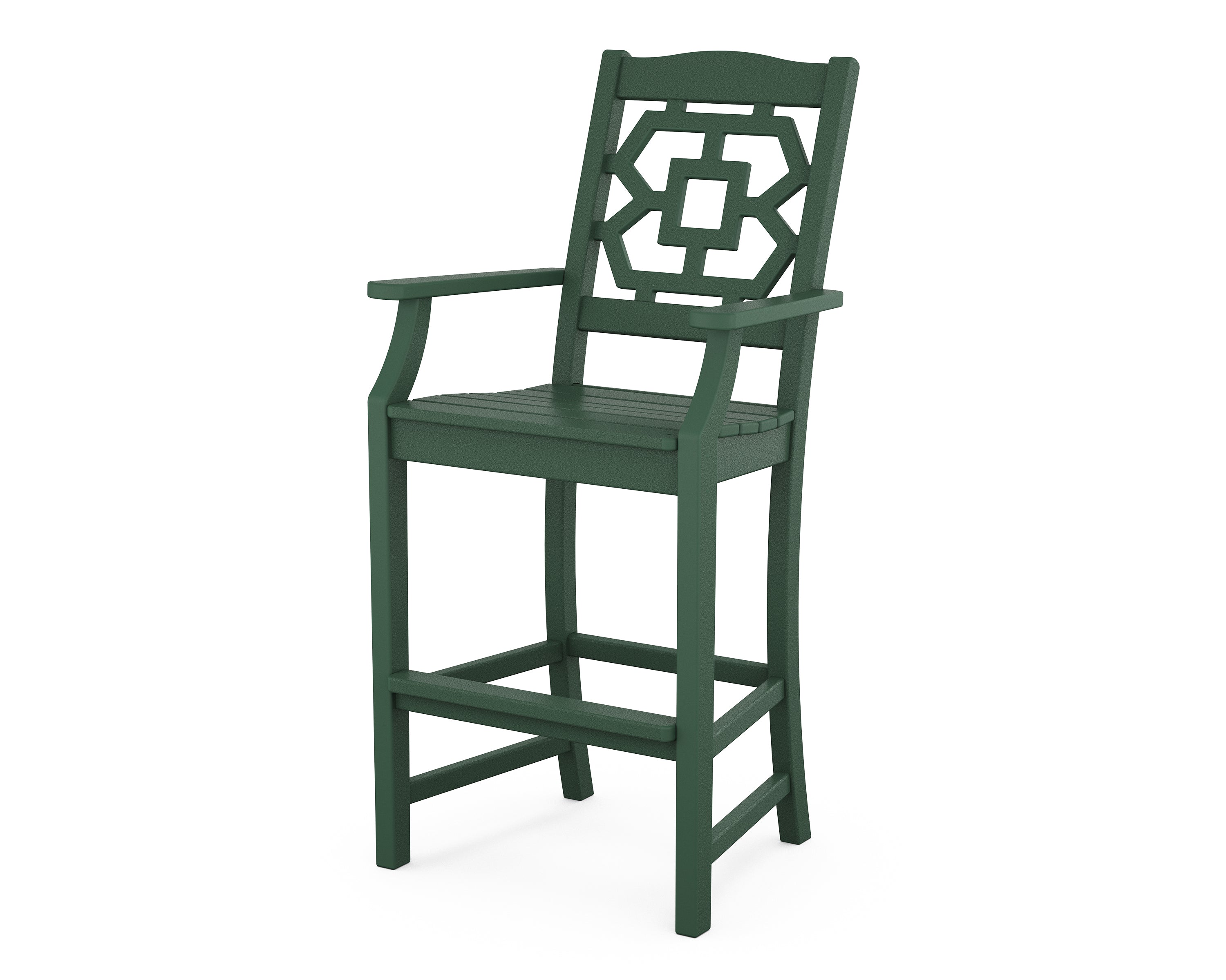 Polywood: Chinoiserie Bar Arm Chair - Image 6