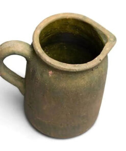 Kalalou Green Wash Clay Pitcher Planter