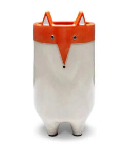 Kalalou Large Fox Ceramic Planter