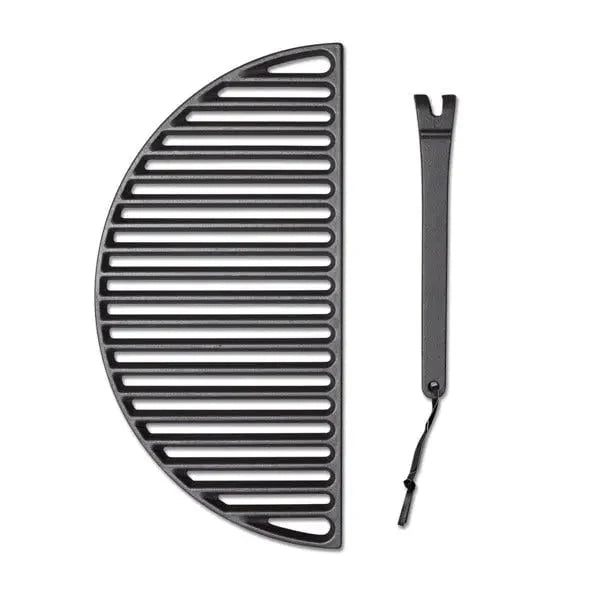 Kamado Joe Half Moon Cast Iron Cooking Grate for 24 Big Joe - Image 2