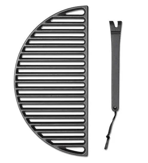 Kamado Joe Half Moon Cast Iron Cooking Grate for Classic Joe 18 Grill