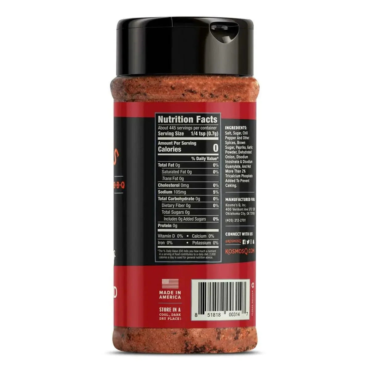 Kosmos Q Hot Dirty Bird Rub 11oz - Image 2