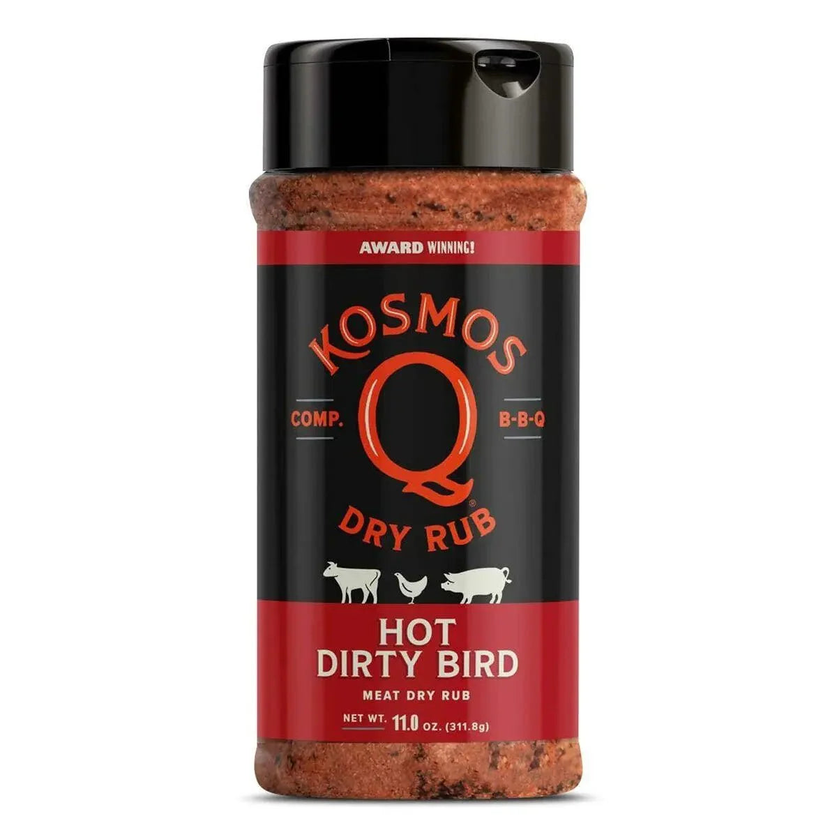 Kosmos Q Hot Dirty Bird Rub 11oz
