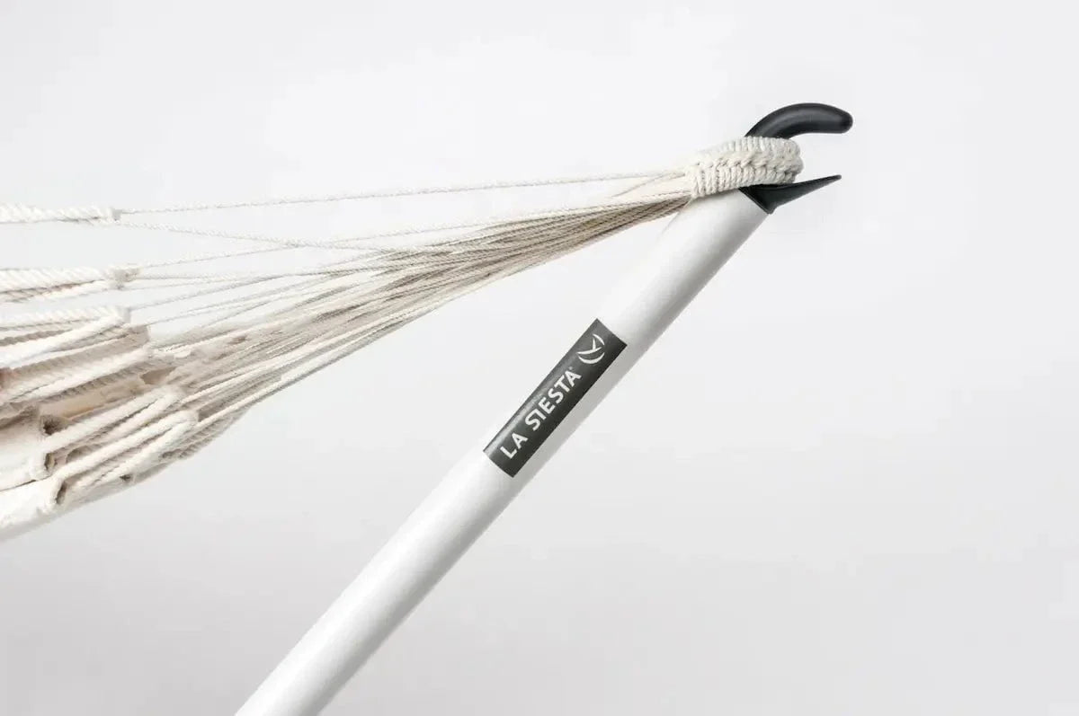 La Siesta Nautico Powder Coated Steel Stand for Single Hammocks in Cool Gray Finish - Image 4