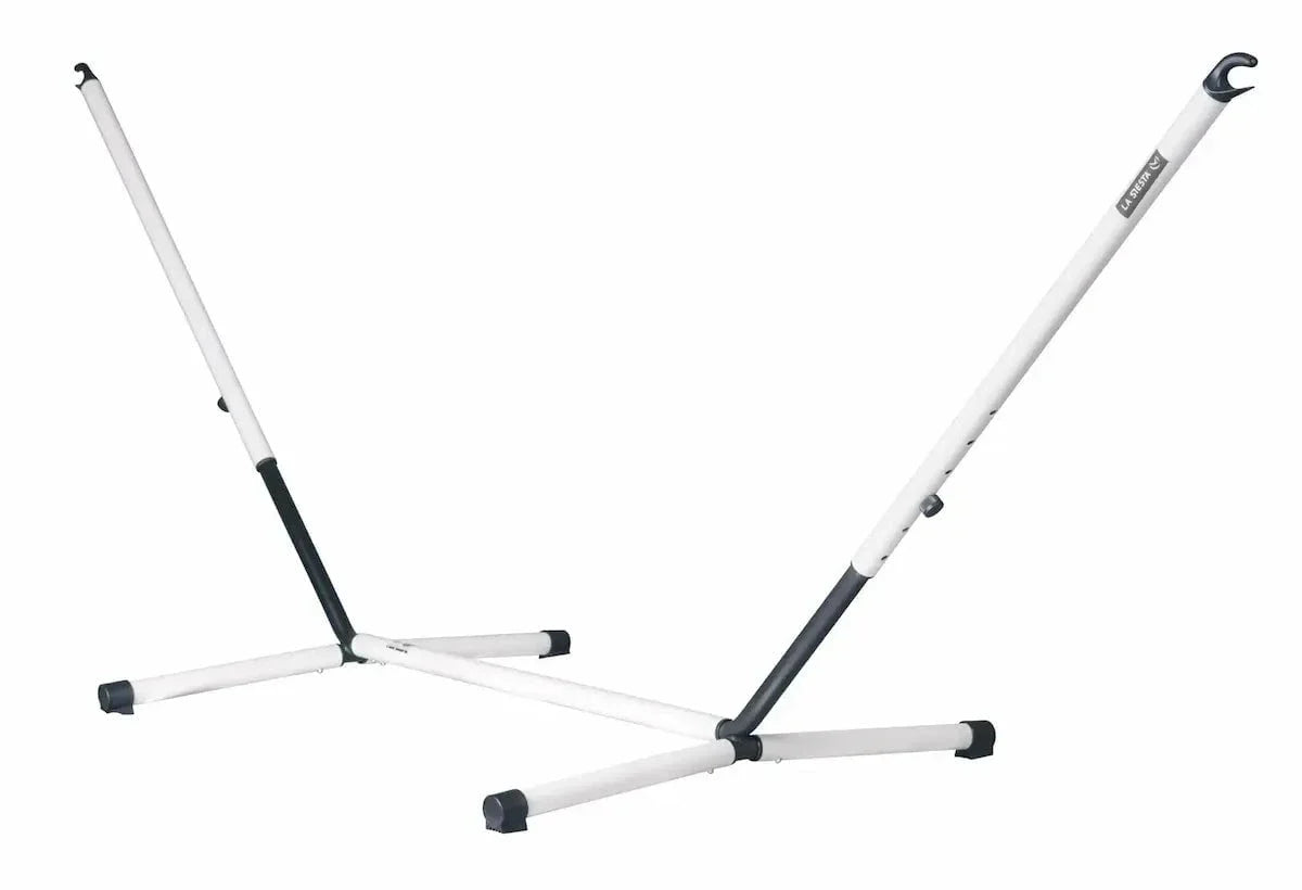 La Siesta Nautico Powder Coated Steel Stand for Single Hammocks in Cool Gray Finish
