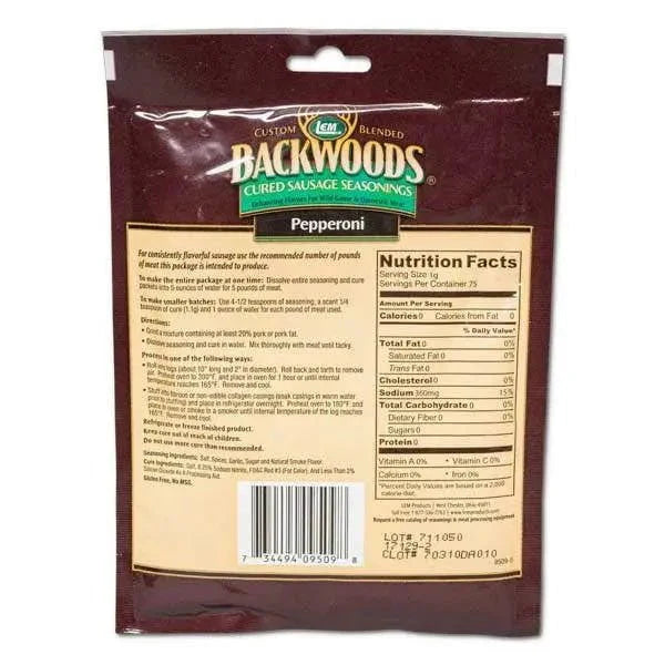 LEM Products Backwoods Cured Pepperoni Sausage Seasoning - Image 2